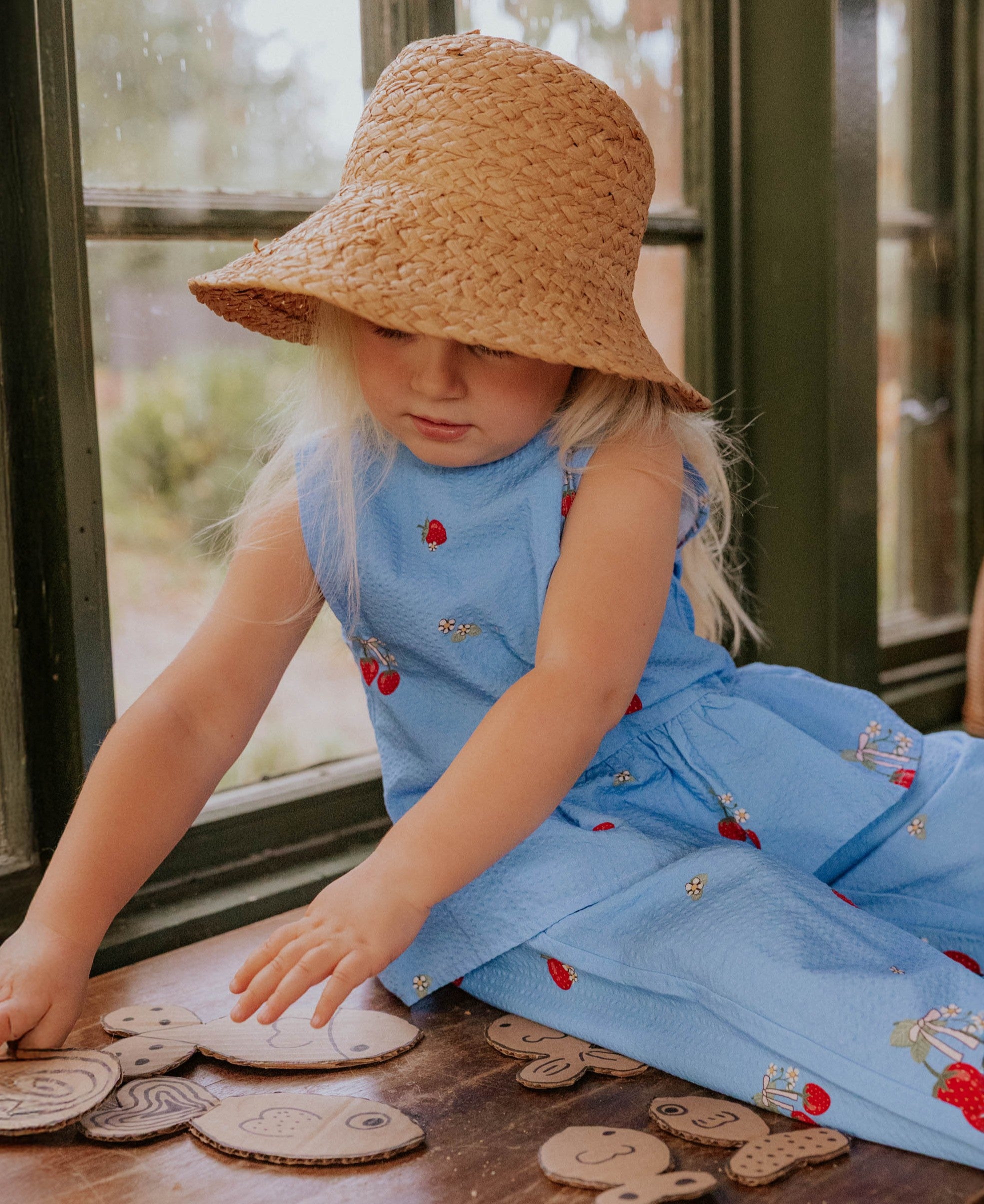 FLIINK / ELMA TOP -  MARINA BLUE AOP