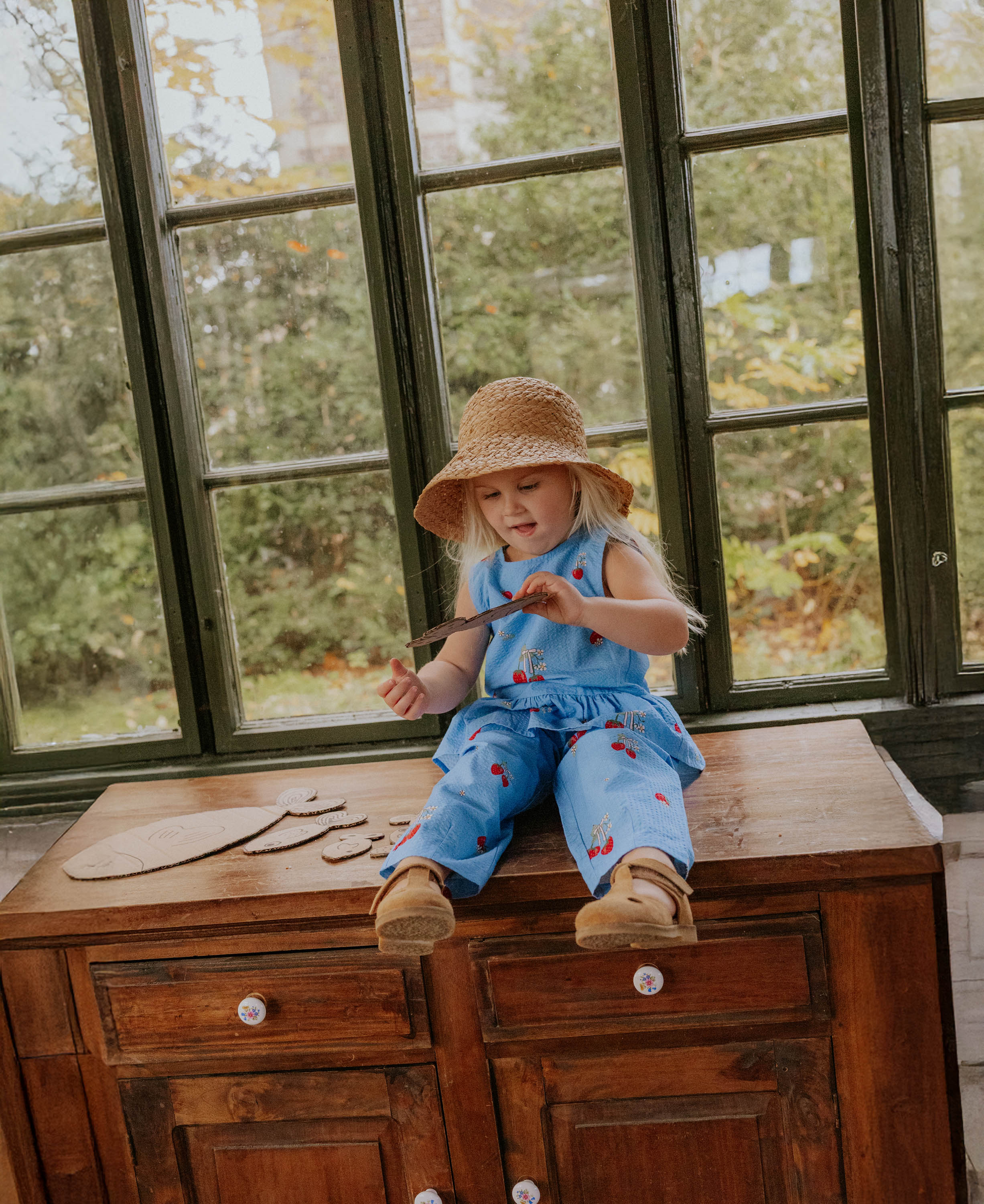 FLIINK / ELMA TOP -  MARINA BLUE AOP