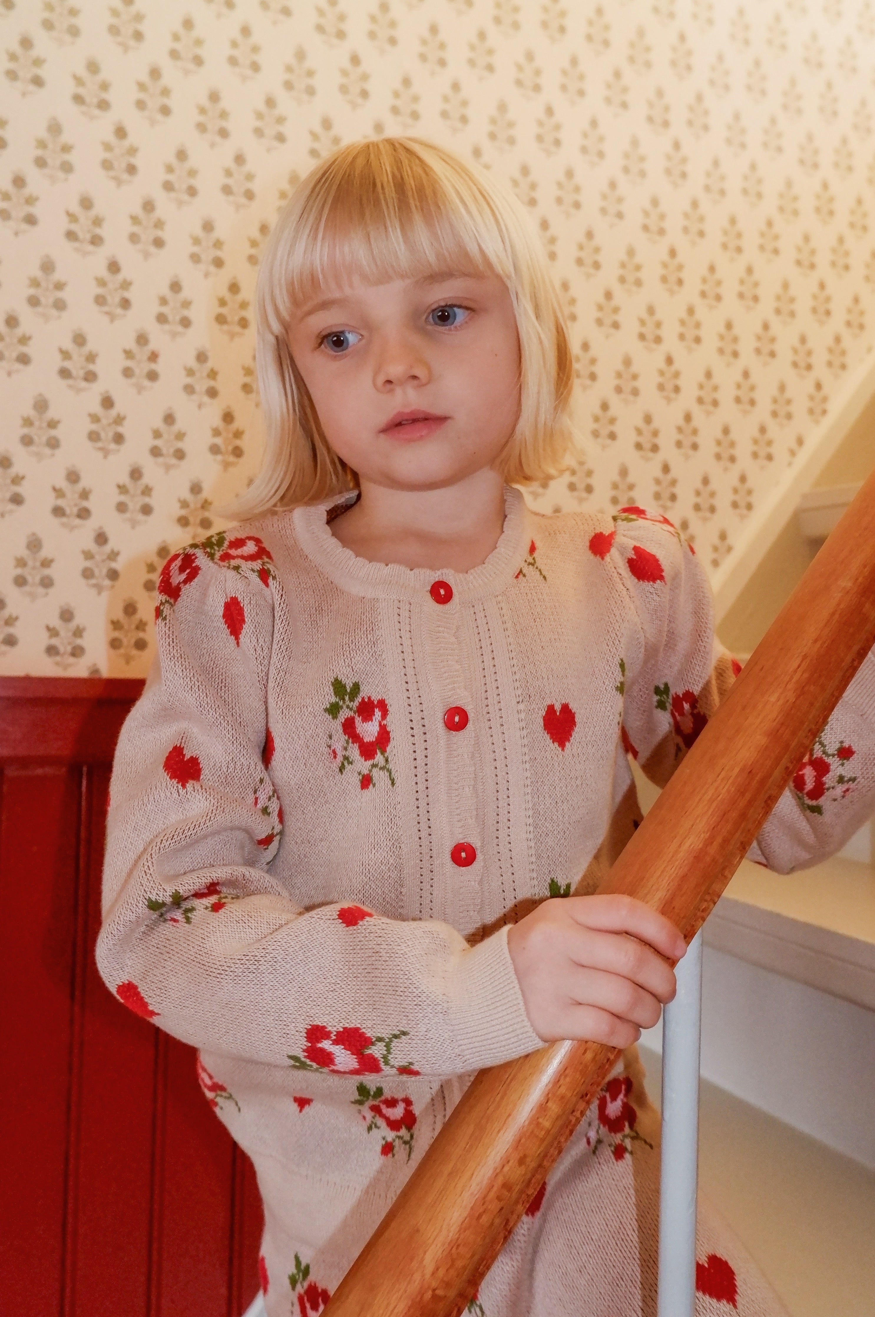 FLÖSS / AMELIA STRIK CARDIGAN - SOFT PINK