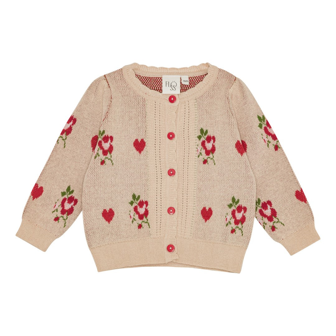 FLÖSS / AMELIA STRIK CARDIGAN - SOFT PINK