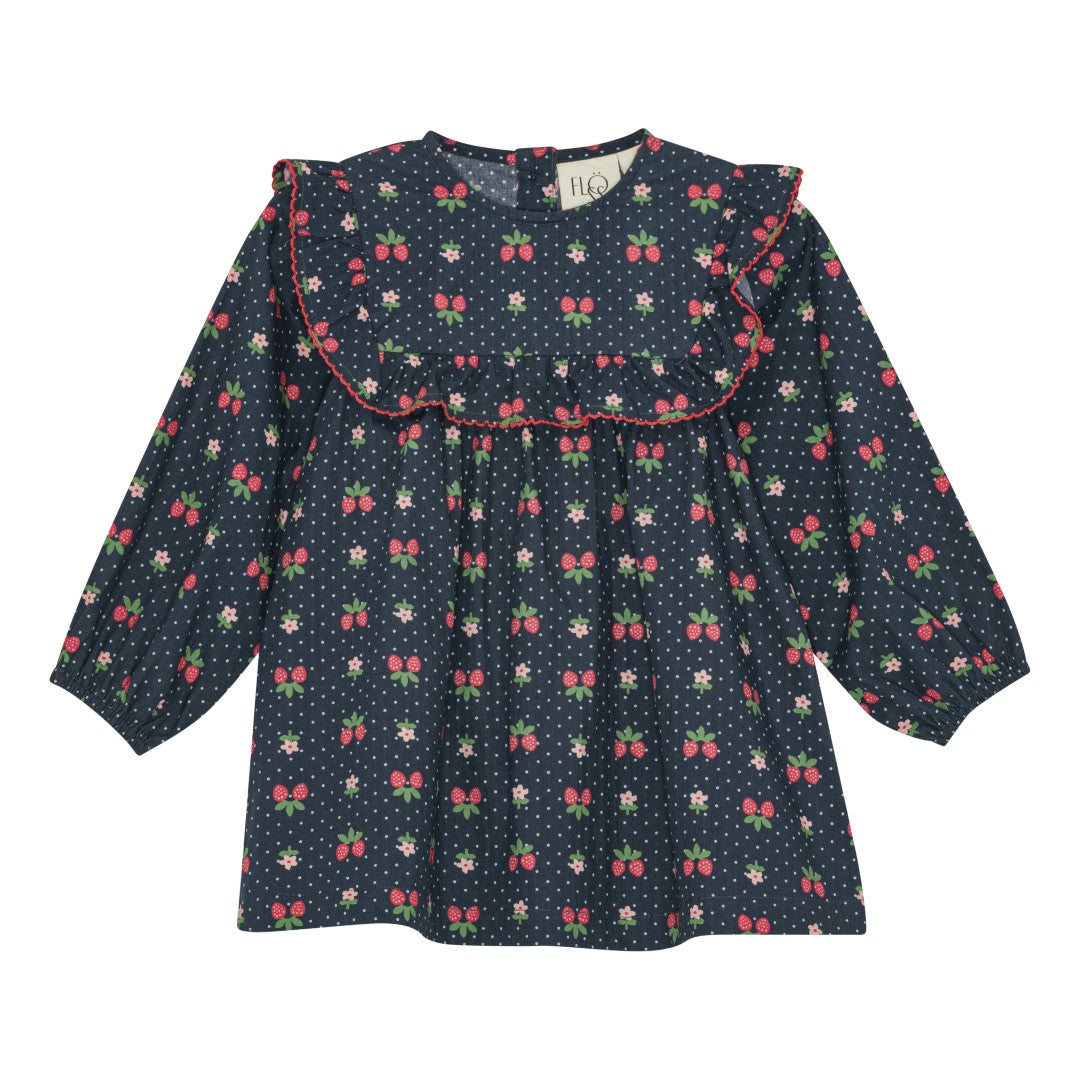 FLÖSS / SOFIA KJOLE - NAVY SPACE BERRY