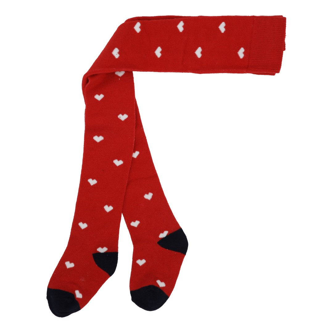 FLÖSS / STRØMPEBUKSER - POPPY RED HEART