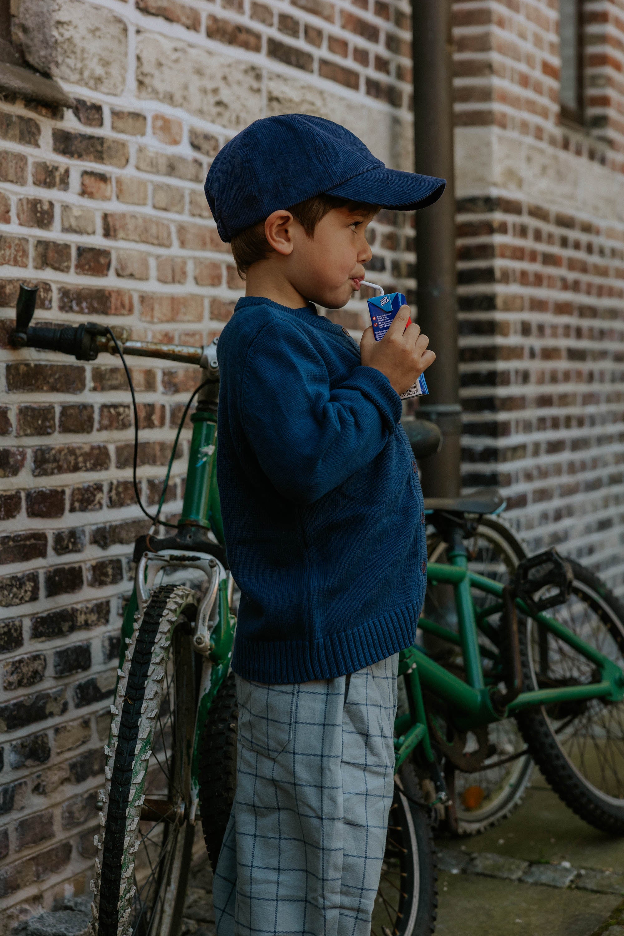 FLIINK / MAHDI STRIK CARDIGAN - INSIGNIA BLUE