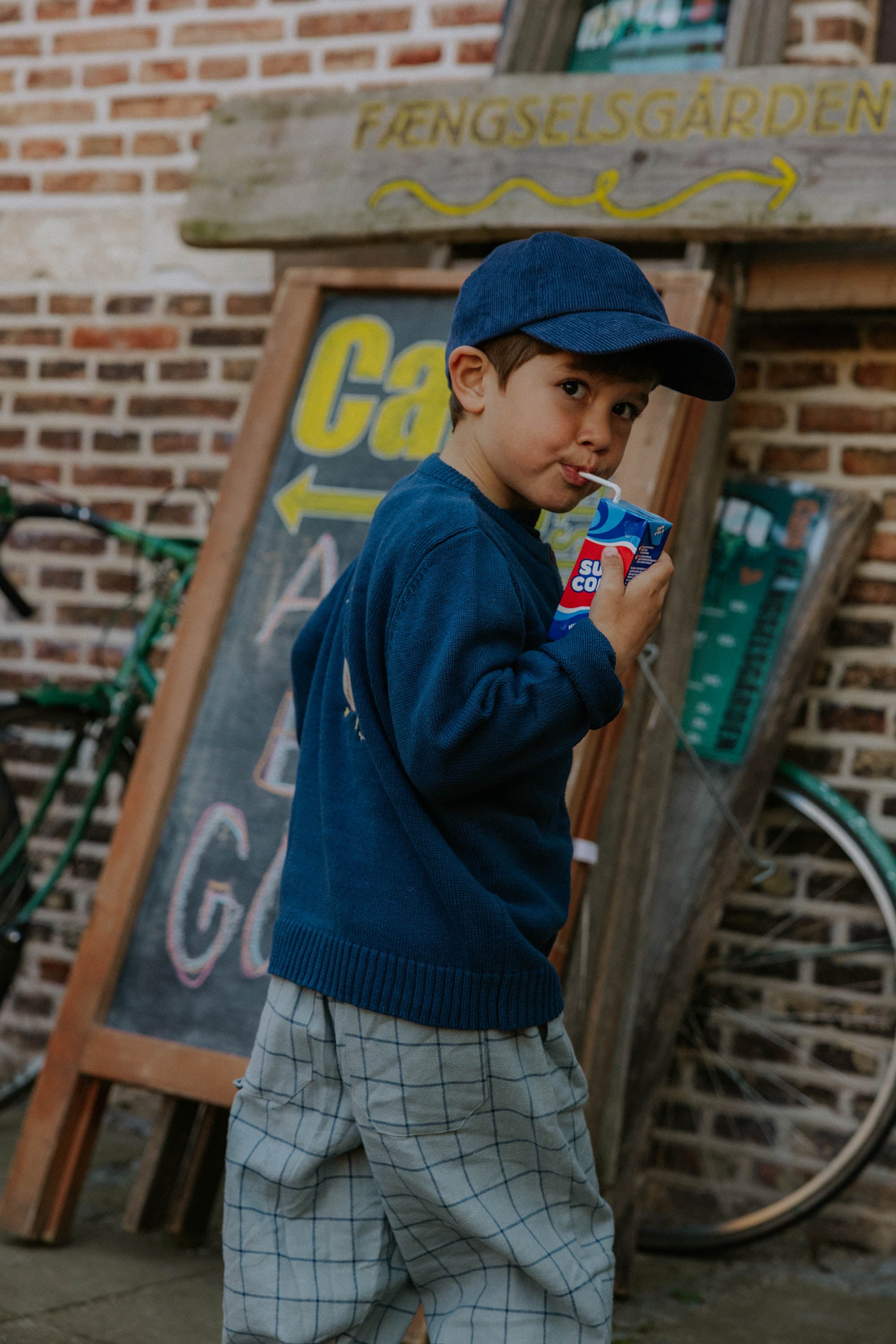 FLIINK / MAHDI STRIK CARDIGAN - INSIGNIA BLUE