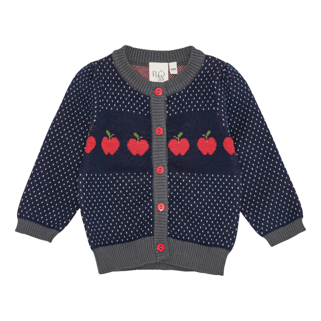 FLÖSS / ESTHER STRIK CARDIGAN - NAVY SPACE