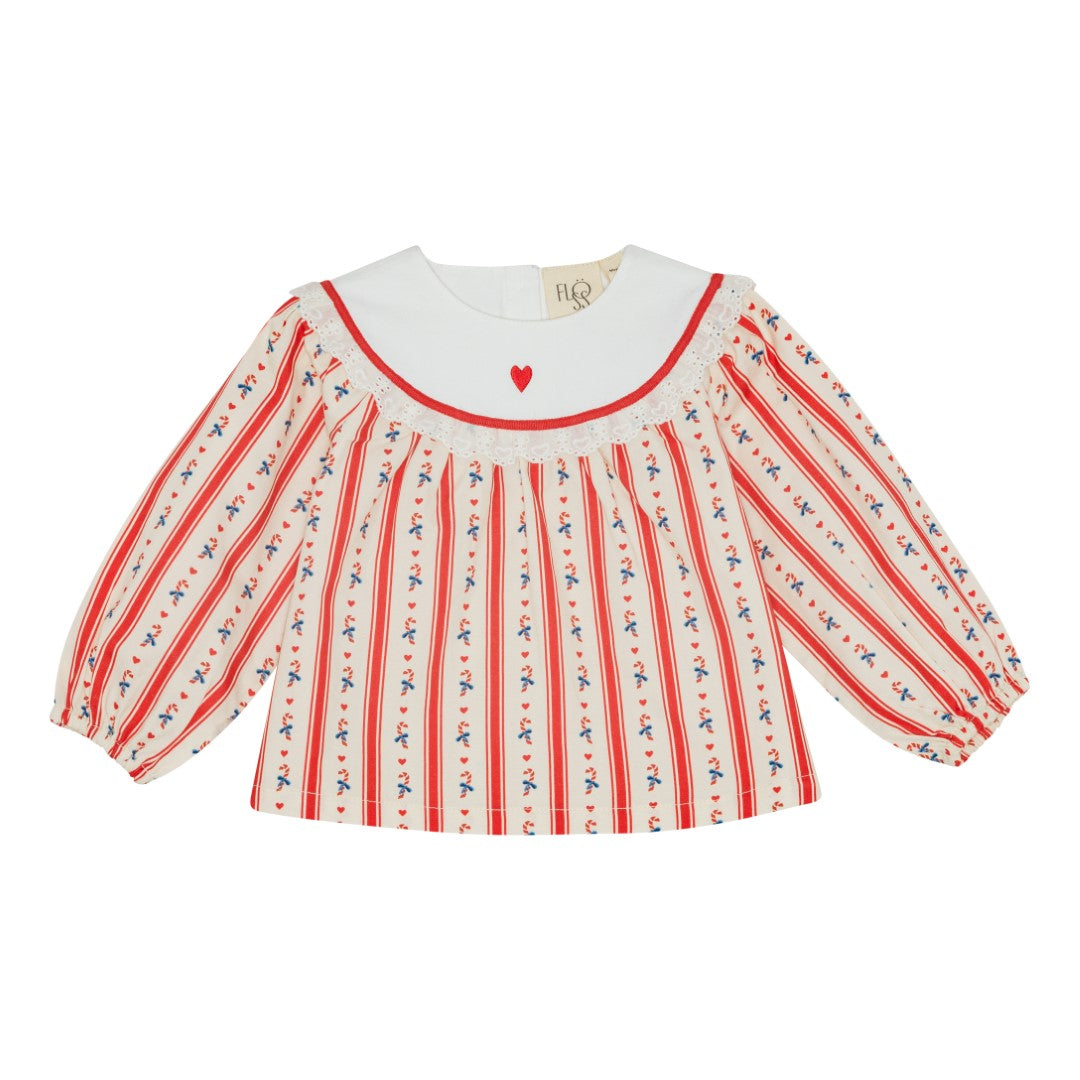 FLÖSS / NOELLE SKJORTE - HOLIDAY STRIPE