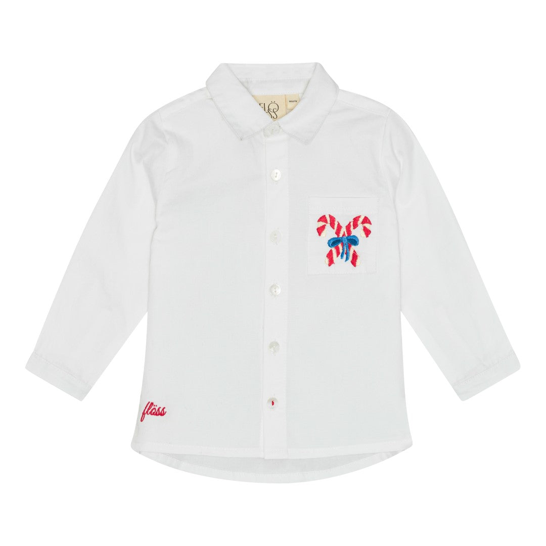 FLÖSS / NOEL SKJORTE - WHITE