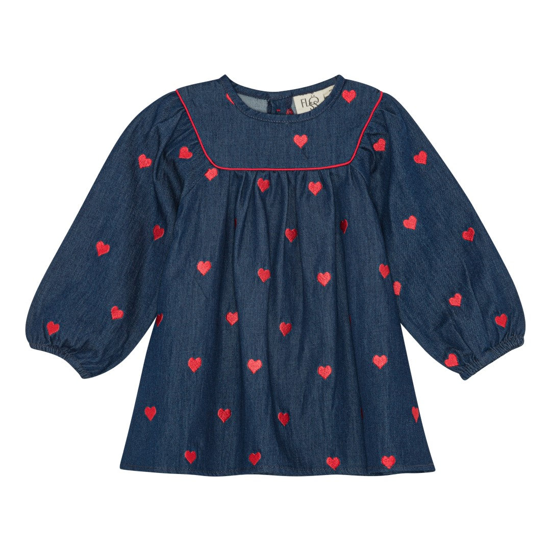 FLÖSS / AMEE KJOLE - MID BLUE HEART