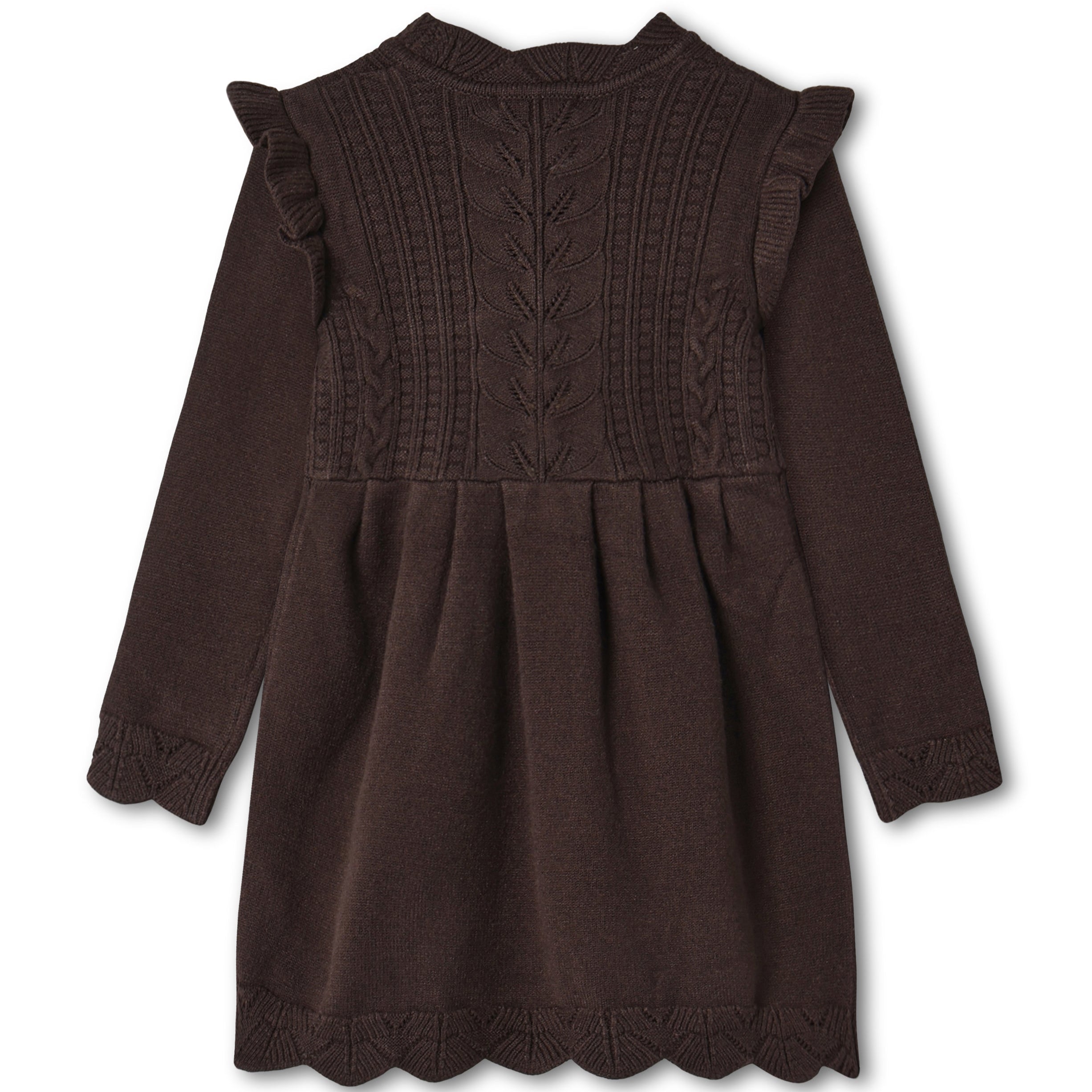 FLIINK / ALILLY STRIKKET KJOLE - COFFEE BEAN