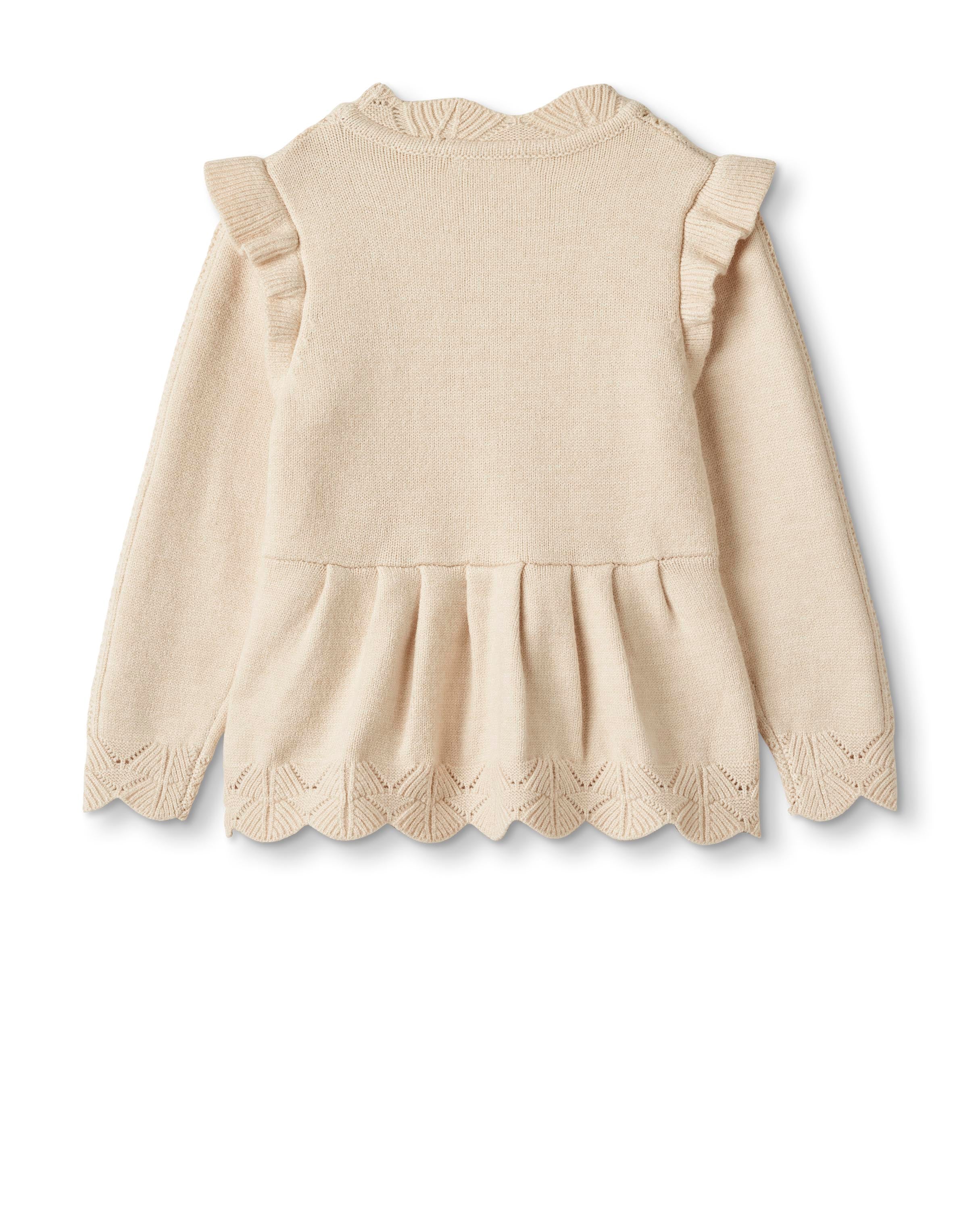 FLIINK / ALILLY PEPLUM BLUSE - SANDSHELL