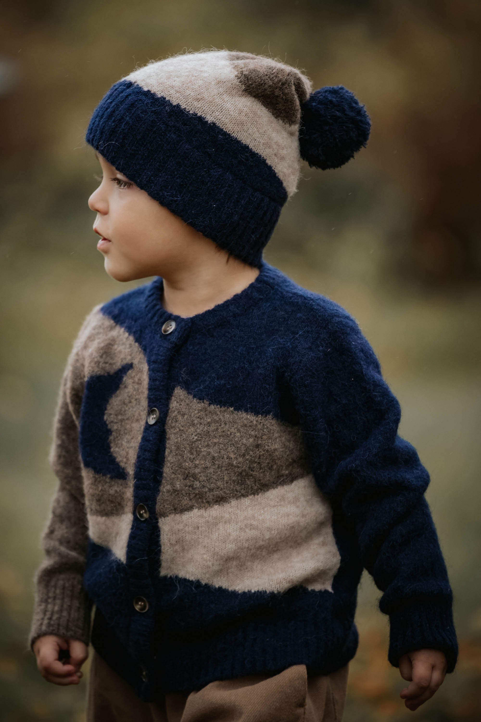 FLIINK / STAR MOON CARDIGAN - PINE BARK