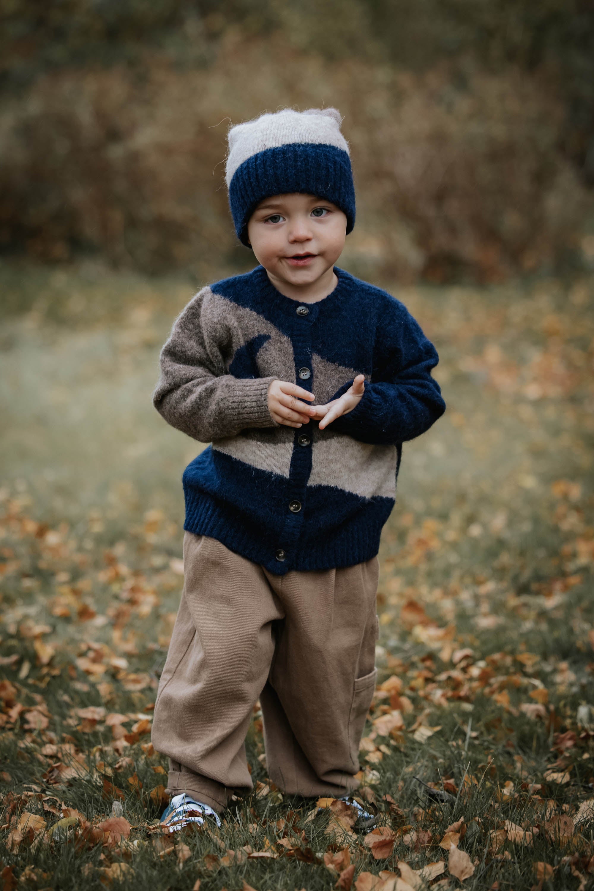 FLIINK / STAR MOON CARDIGAN - PINE BARK