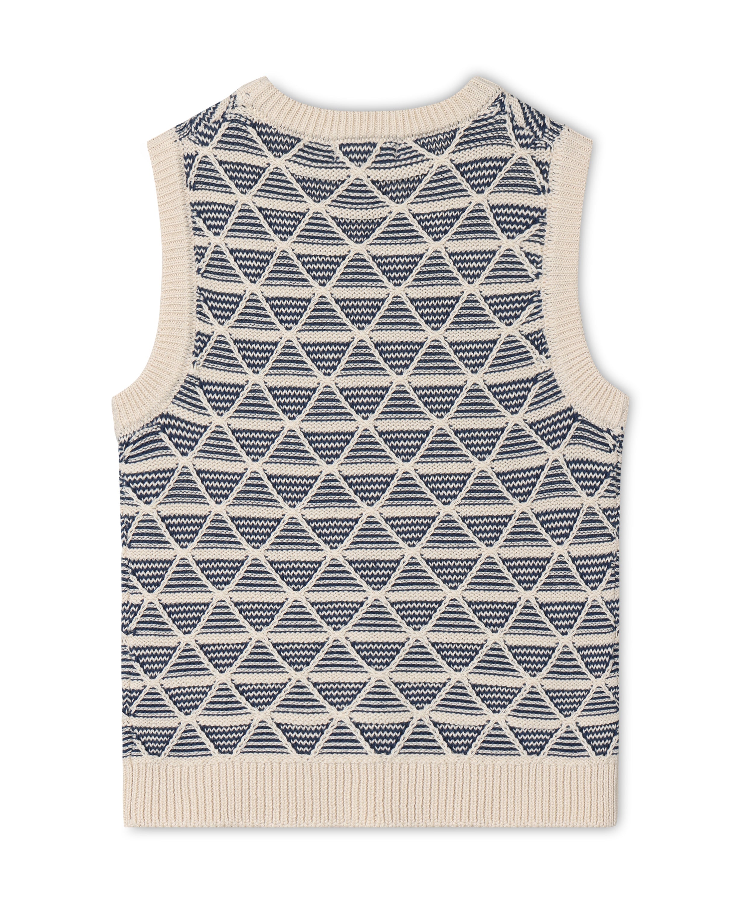 FLIINK / SUNE STRIKKET VEST - SANDSHELL