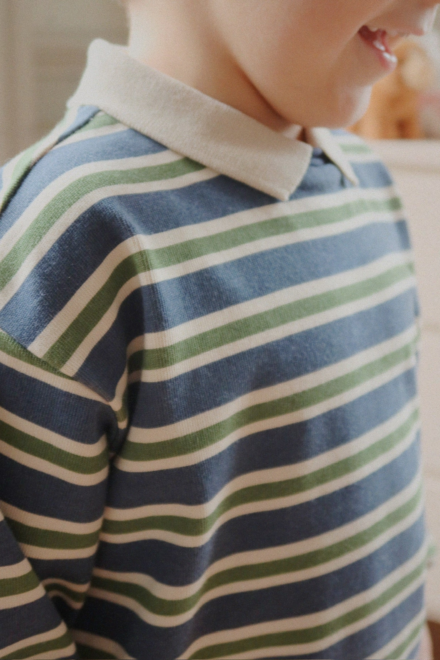 KONGES SLØJD / SPOTTY LS POLO - SPELL BOUND STRIPE