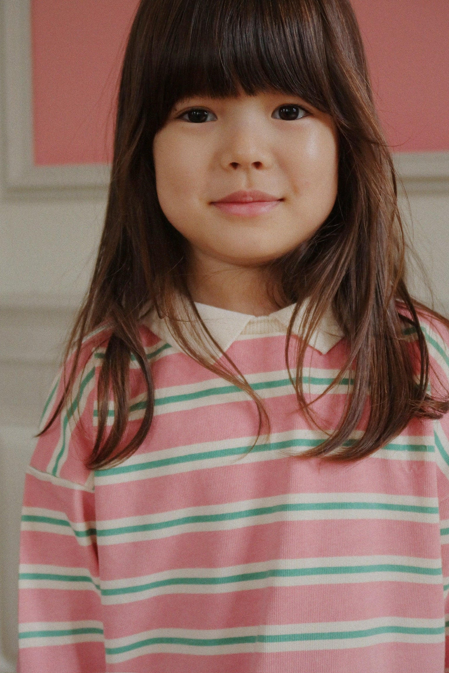 KONGES SLØJD / SPOTTY LS POLO - BLUSH BOUND STRIPE