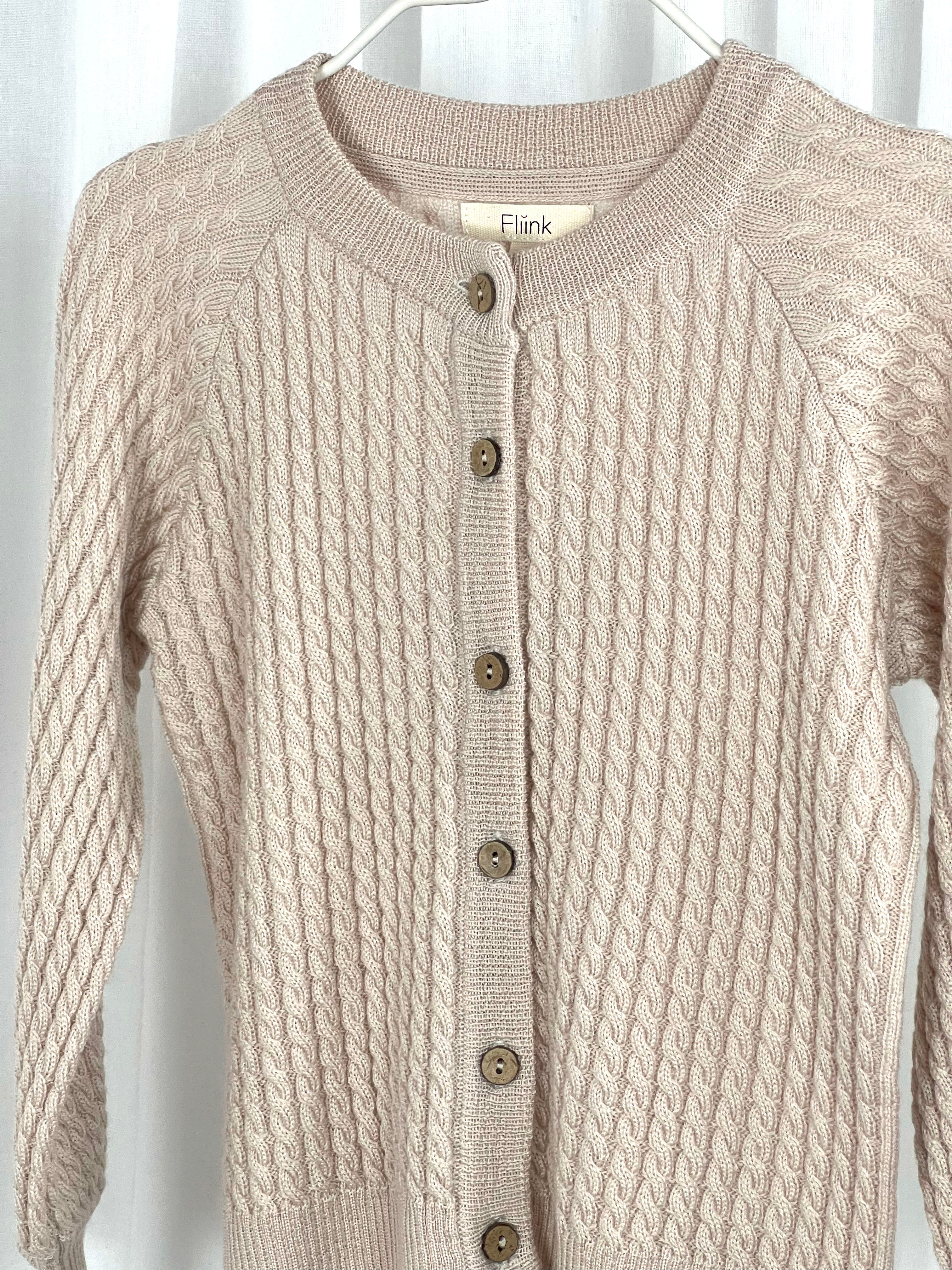 FLIINK / MOON CARDIGAN - SANDSHELL