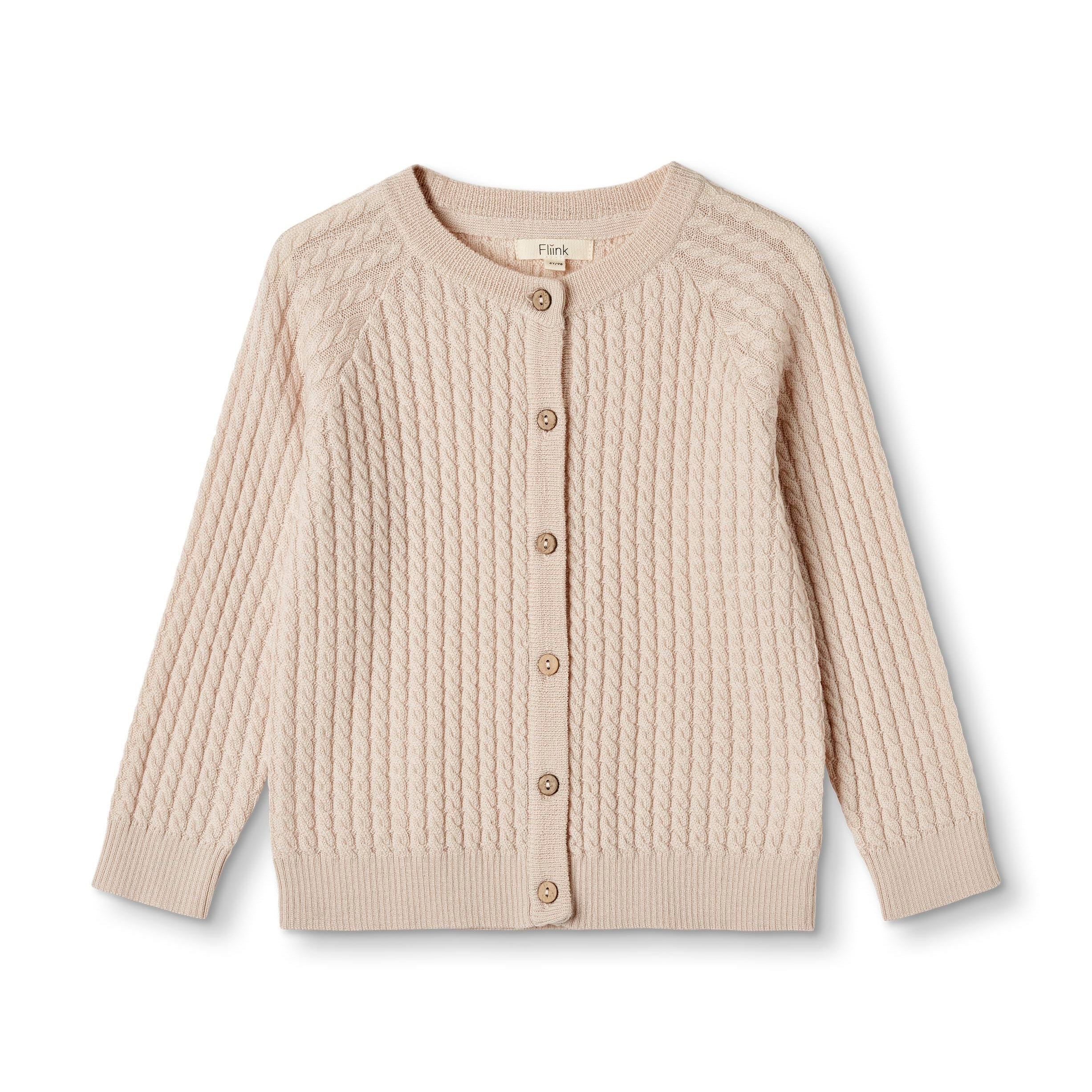 FLIINK / MOON CARDIGAN - SANDSHELL - Mini Monde Copenhagen