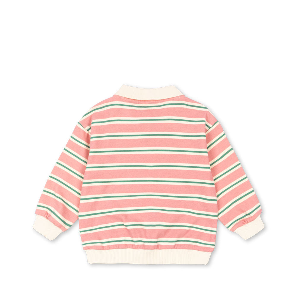 KONGES SLØJD / SPOTTY LS POLO - BLUSH BOUND STRIPE