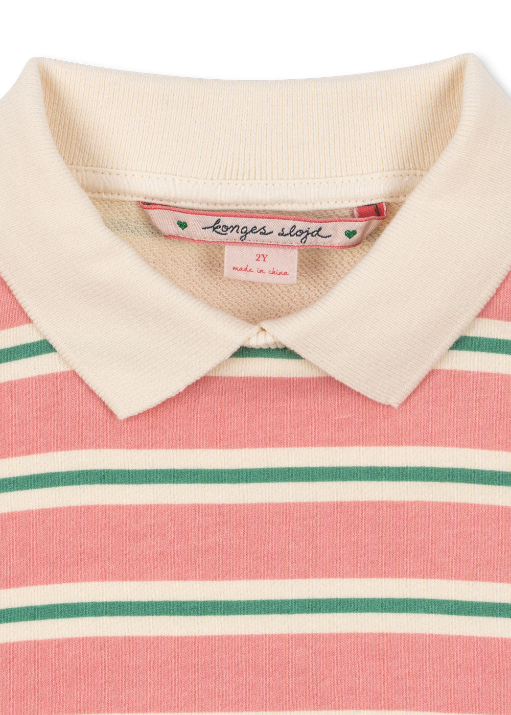 KONGES SLØJD / SPOTTY LS POLO - BLUSH BOUND STRIPE