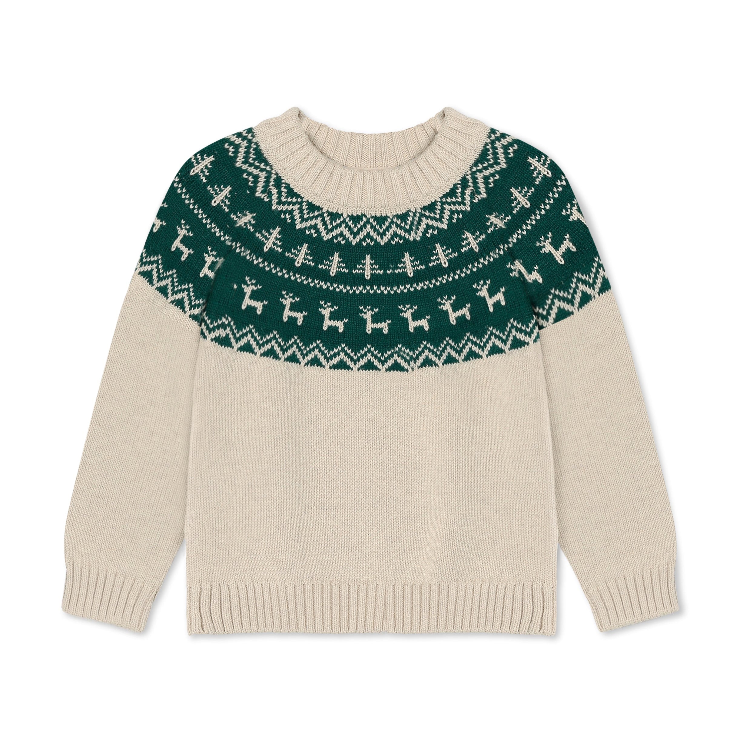 FLIINK / JAMIE NORDIC PULLOVER - SANDSHELL