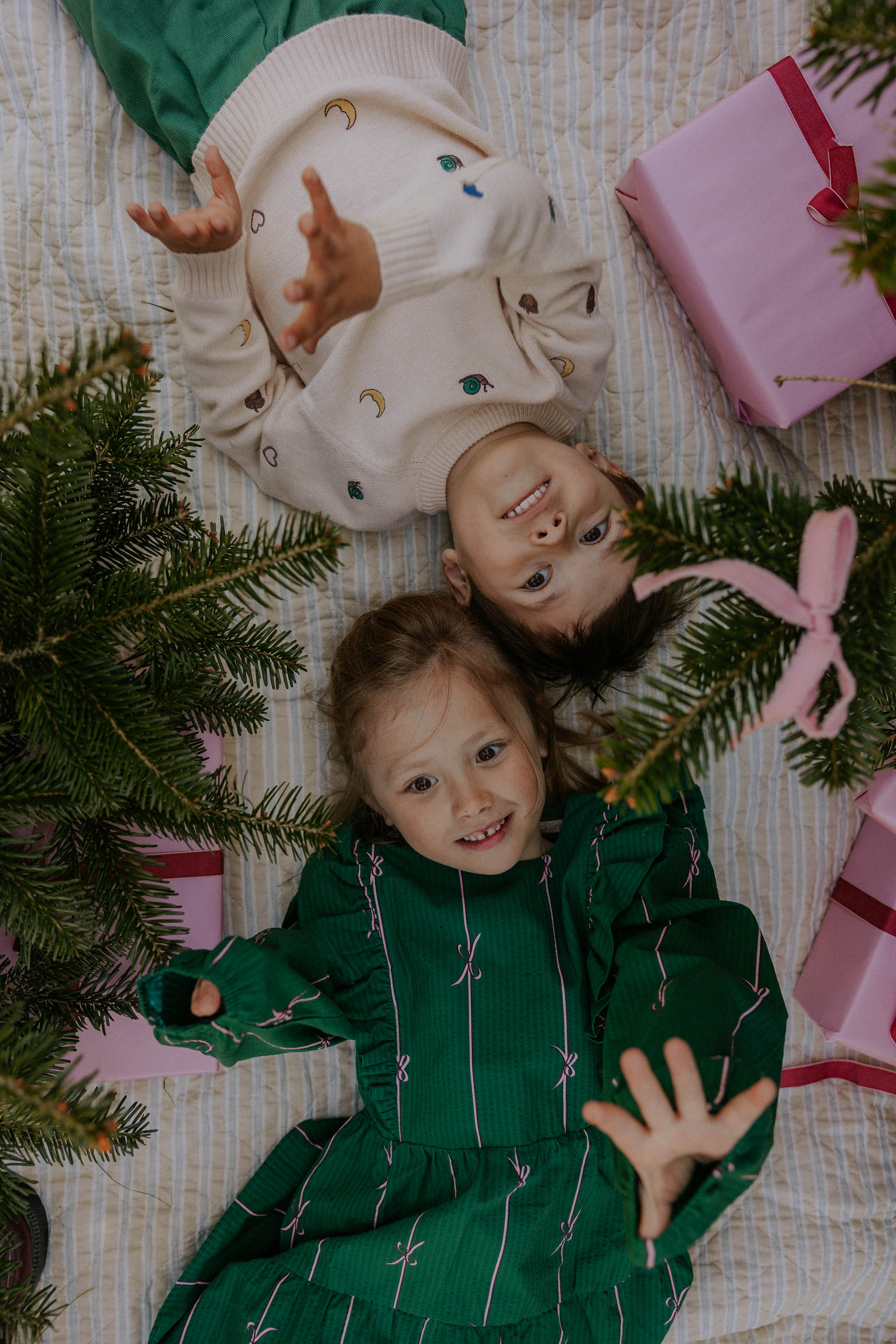 FLIINK / BOWIE LS KJOLE - HUNTER GREEN BOW