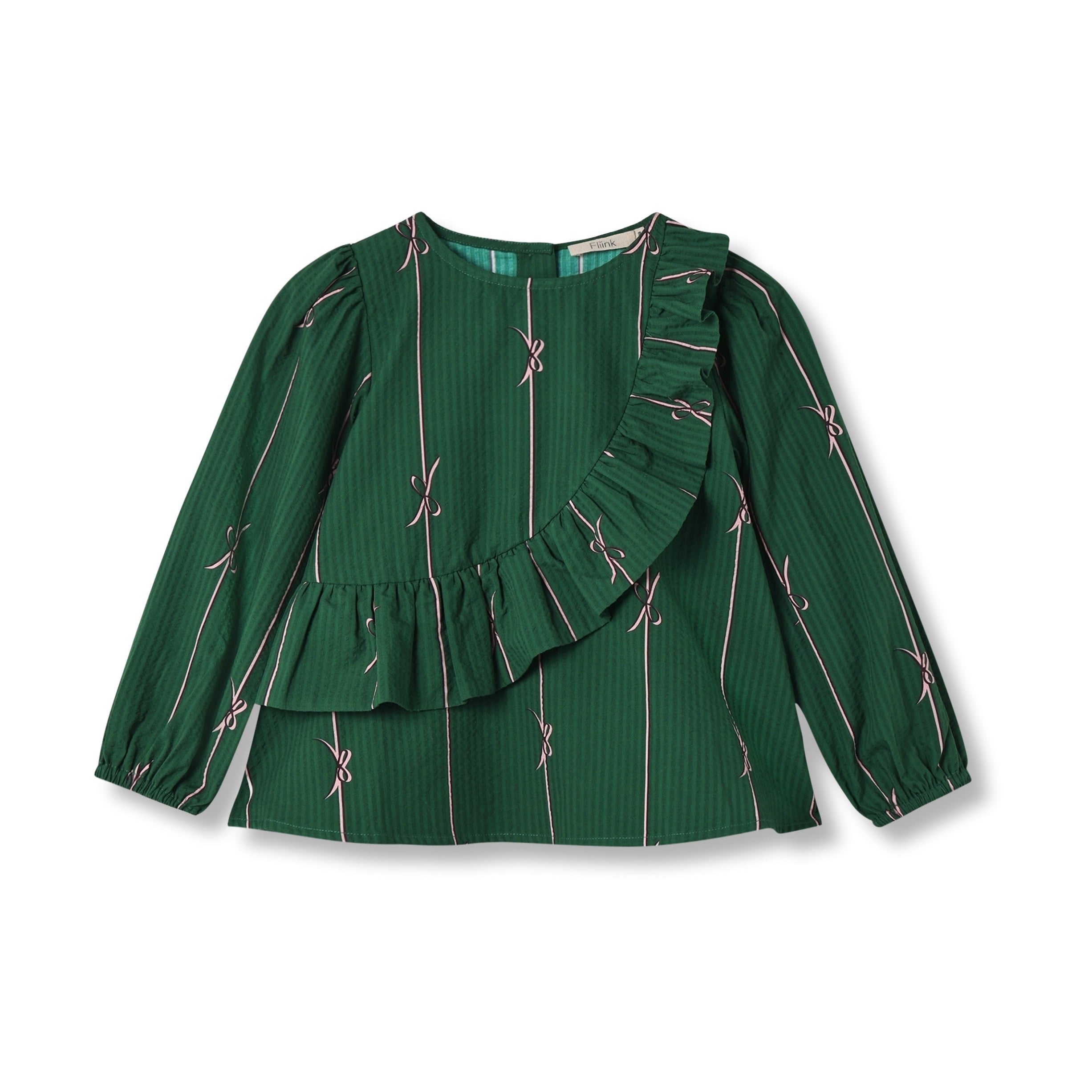 FLIINK / BOWIE SKJORTE - HUNTER GREEN BOW