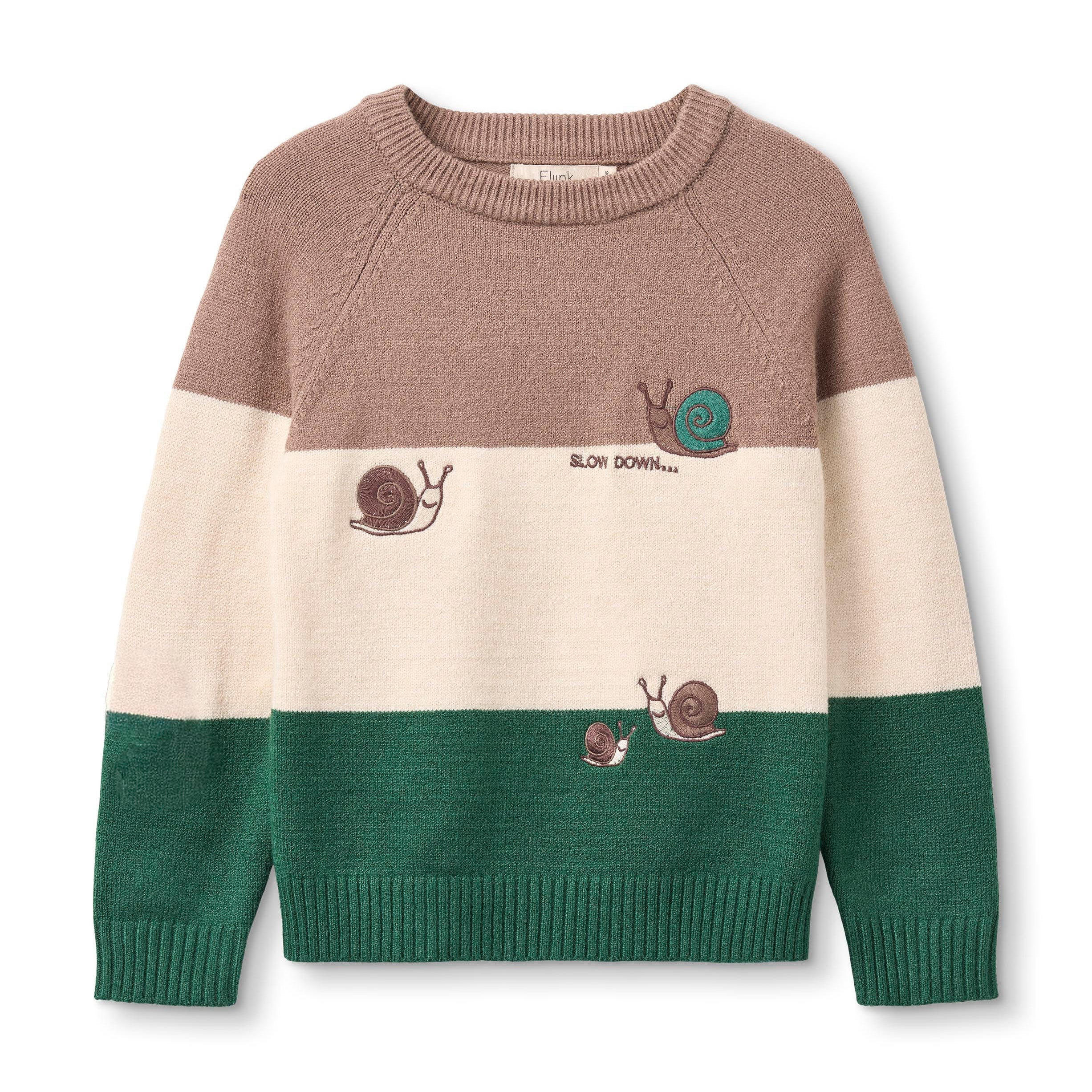 FLIINK / ALON SNEGLE PULLOVER - PINE BARK STRIPE