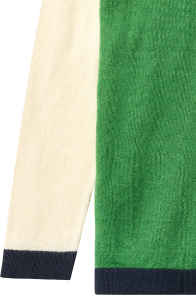 COPENHAGEN COLORS / LET STRIKKET BLUSE - SHARP GREEN COMB - Mini Monde Copenhagen