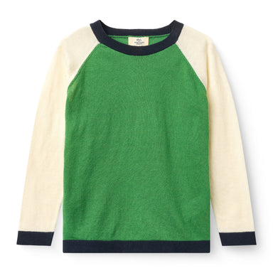 COPENHAGEN COLORS / LET STRIKKET BLUSE - SHARP GREEN COMB - Mini Monde Copenhagen