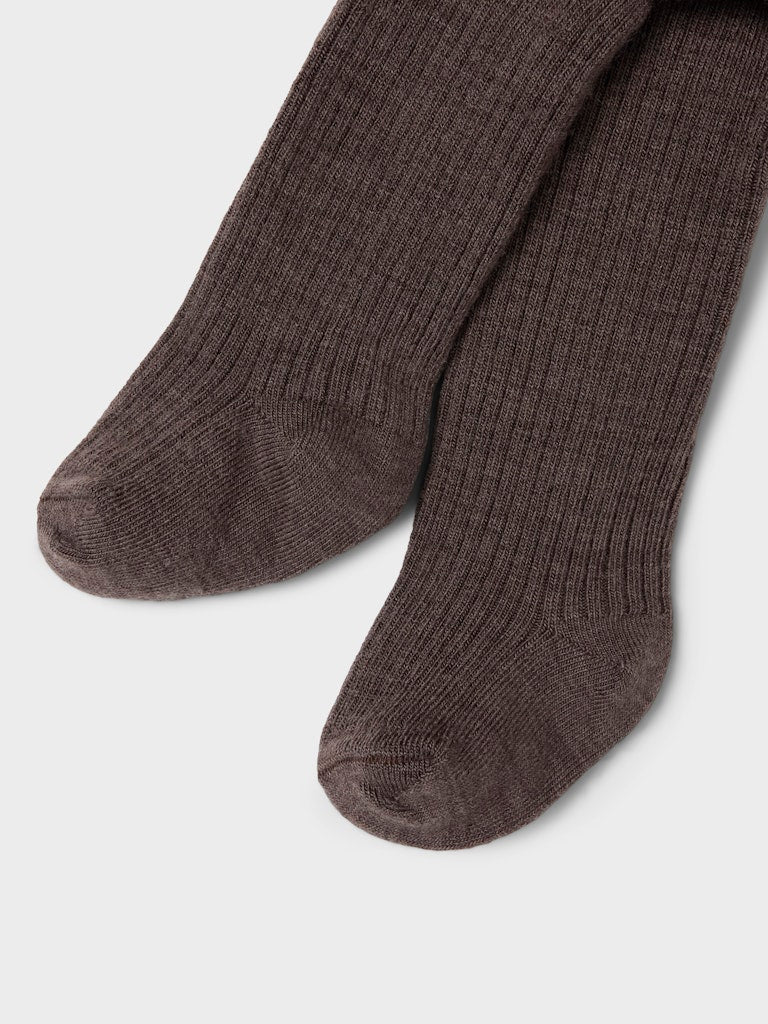 LIL' ATELIER / STRØMPEBUKSER I ULD - SEPIA TINT