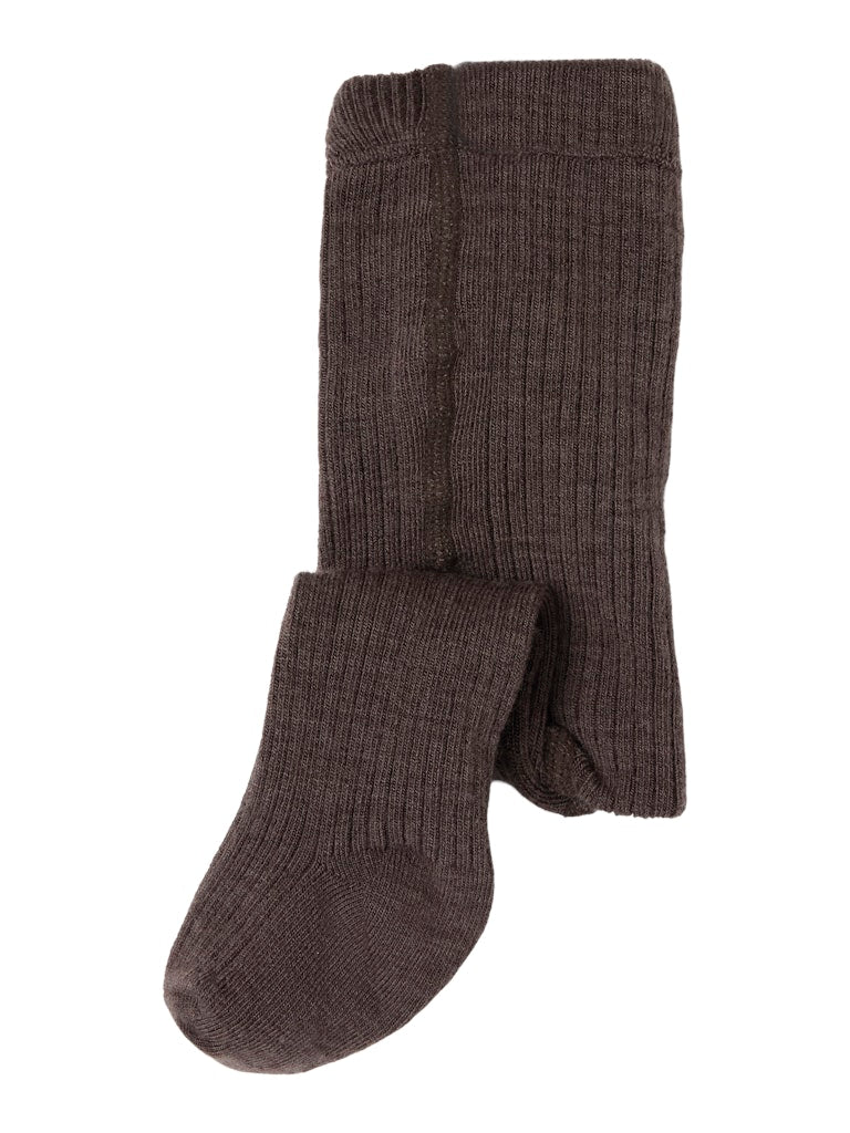 LIL' ATELIER / STRØMPEBUKSER I ULD - SEPIA TINT