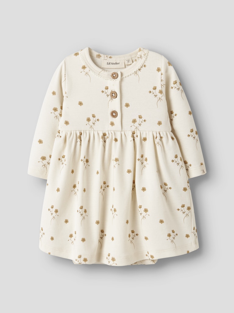 LIL’ ATELIER / LAYO SIF LS BODYKJOLE – FLOWER YELLOW - Mini Monde Copenhagen