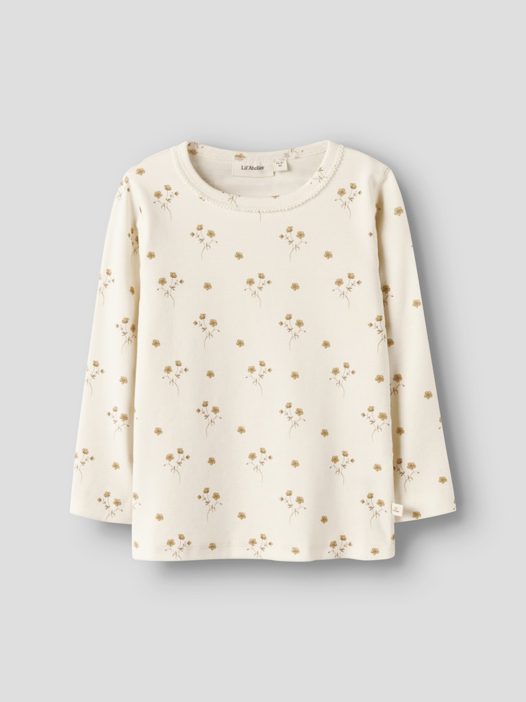 LIL’ ATELIER / LAYO SIG LS BLUSE – FLOWER YELLOW - Mini Monde Copenhagen
