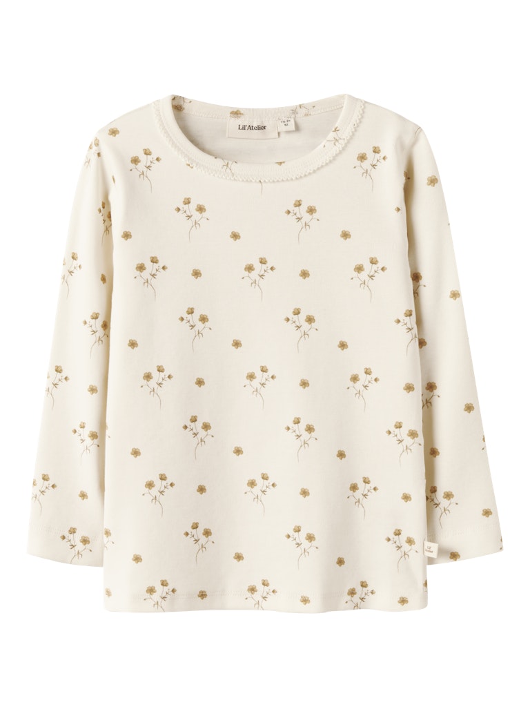 LIL’ ATELIER / LAYO SIG LS BLUSE – FLOWER YELLOW - Mini Monde Copenhagen