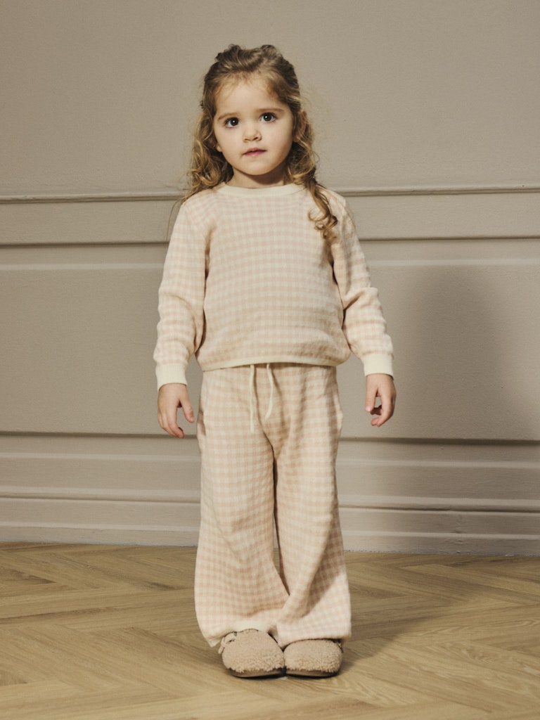 LIL' ATELIER / NADIE LS LØS STRIKBLUSE - CAMEO ROSE