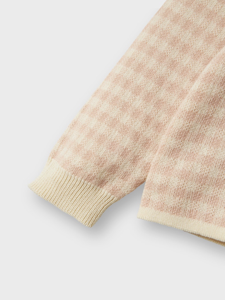 LIL' ATELIER / NADIE LS LØS STRIKBLUSE - CAMEO ROSE