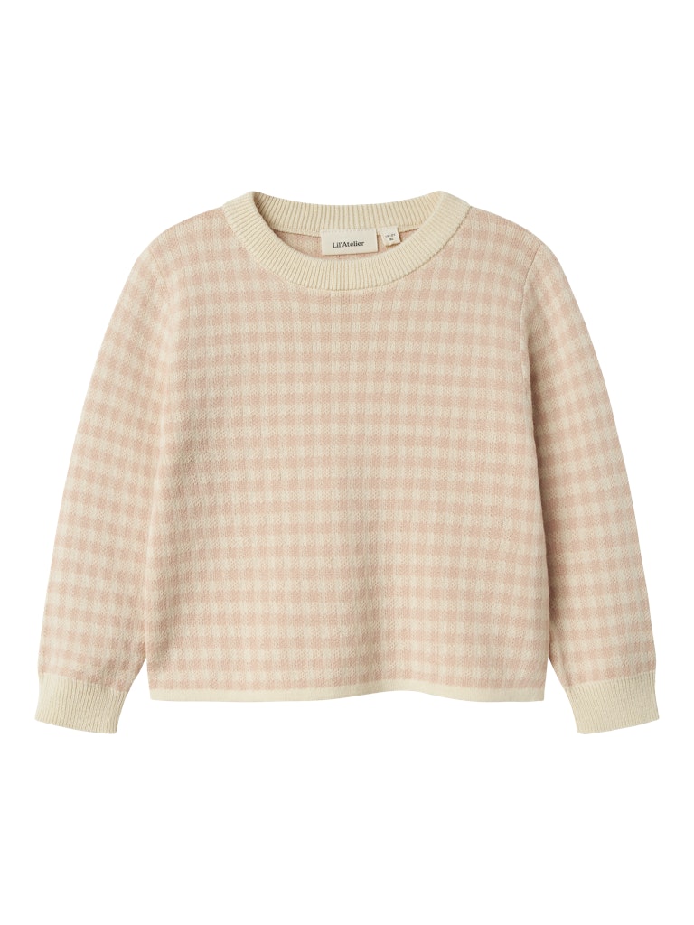 LIL' ATELIER / NADIE LS LØS STRIKBLUSE - CAMEO ROSE