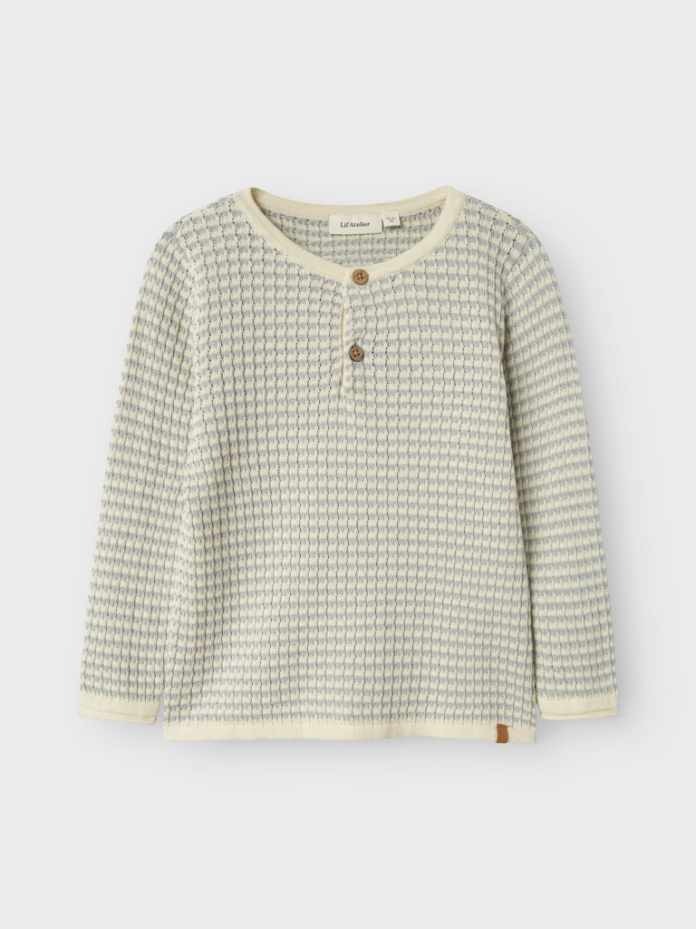 LIL' ATELIER / NELSON LS STRIK BLUSE - PIGEON