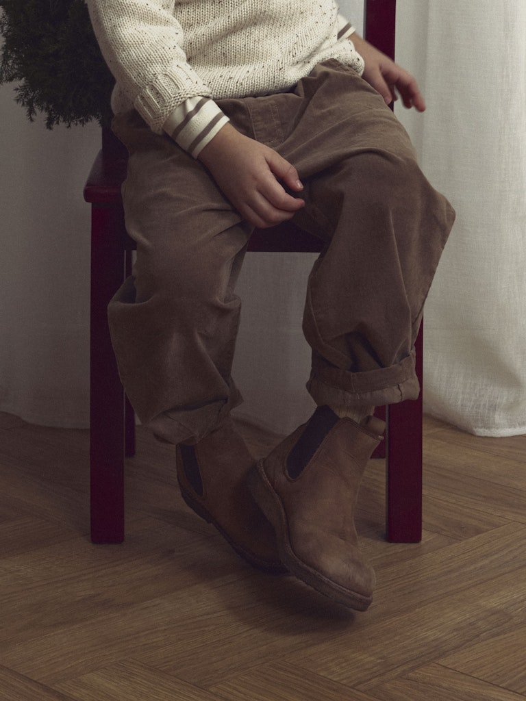 LIL’ ATELIER / SOMBA LOOSE FLØJLSBUKSER – SEPIA TINT