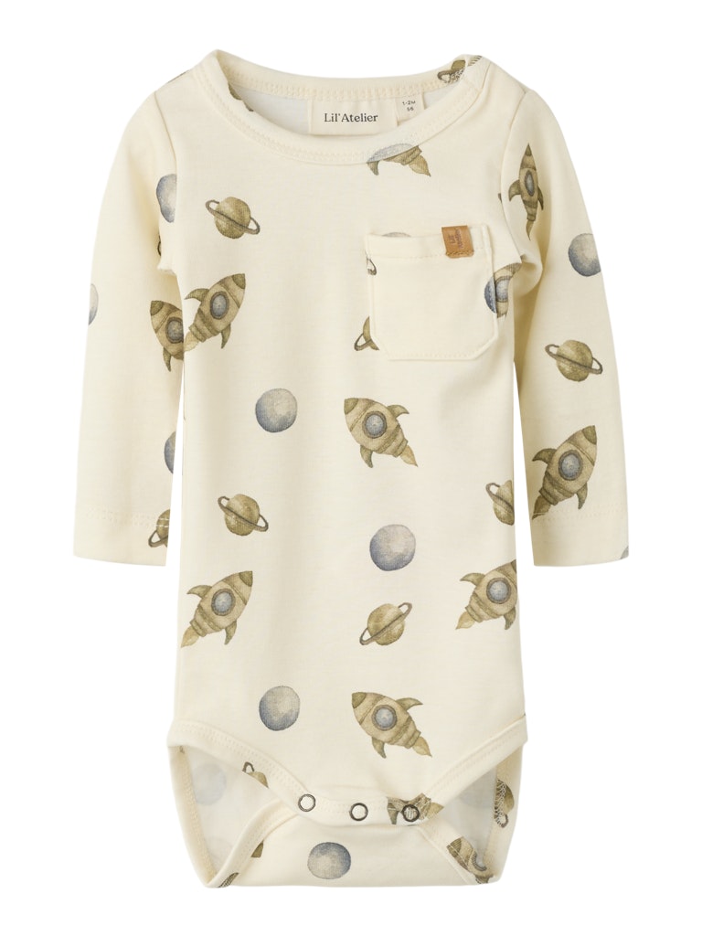 LIL' ATELIER / LAYO GEO LS BODYSTOCKING - SPACE