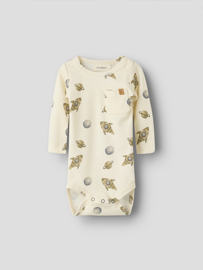 LIL' ATELIER / LAYO GEO LS BODYSTOCKING - SPACE