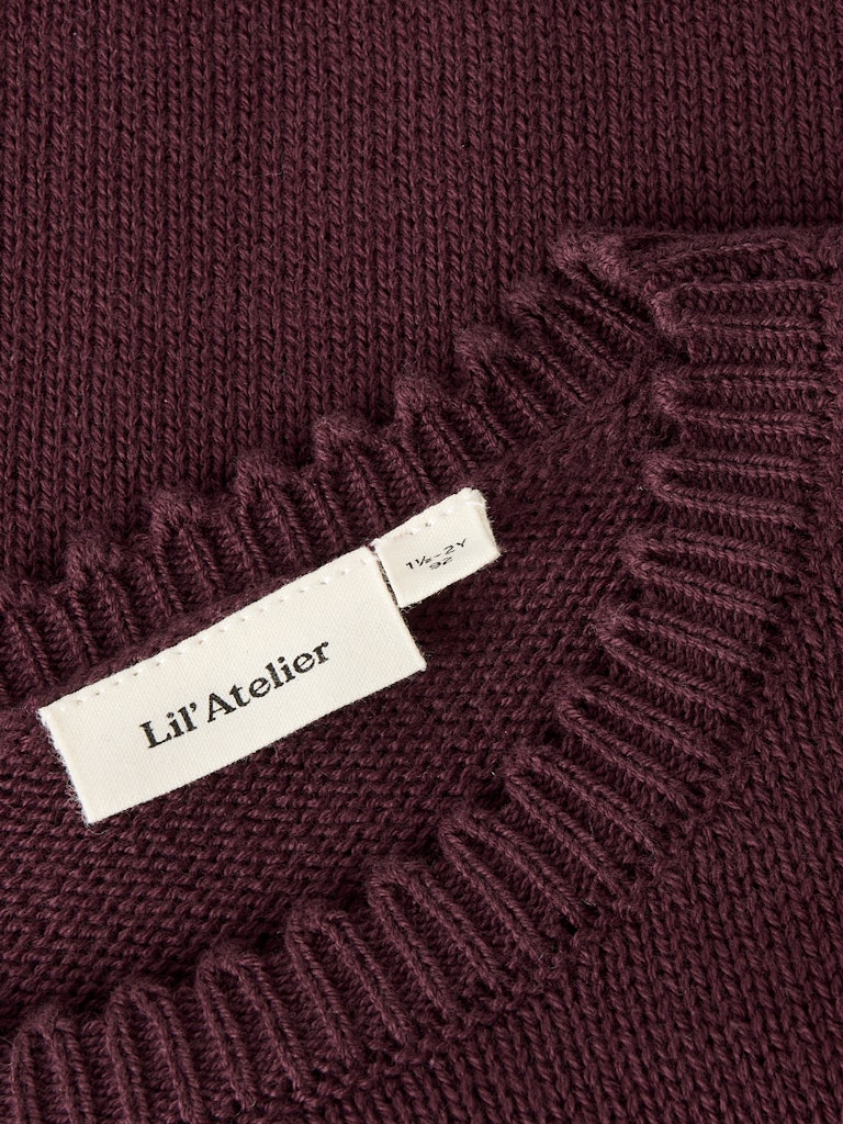 LIL’ ATELIER / LOLA SS STRIK BLUSE – CATAWBA GRAPE