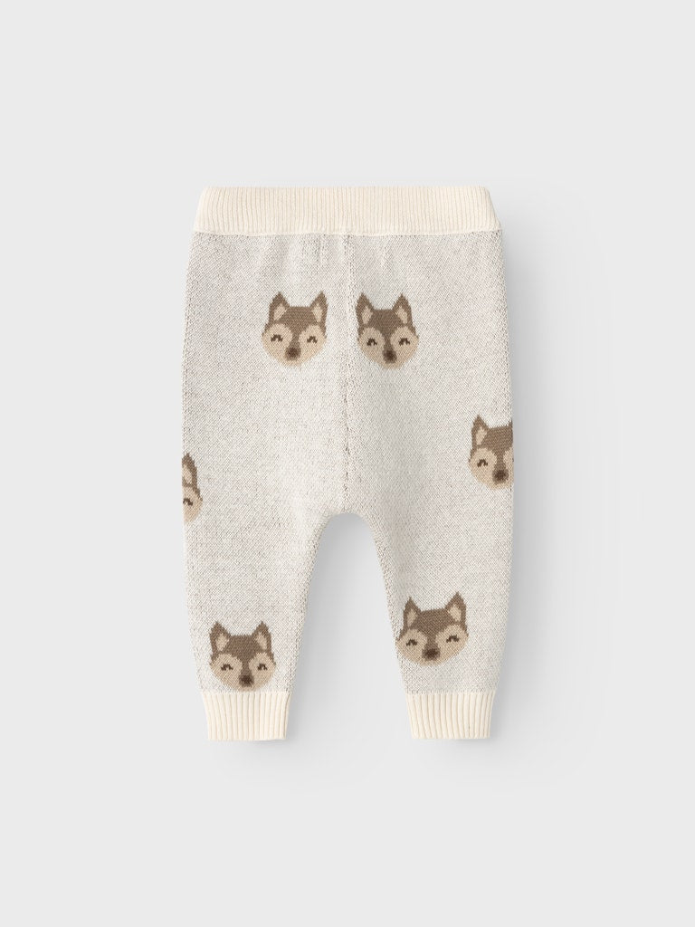 LIL' ATELIER / LULIO BABY STRIK BUKSER - RÆVEHOVEDE