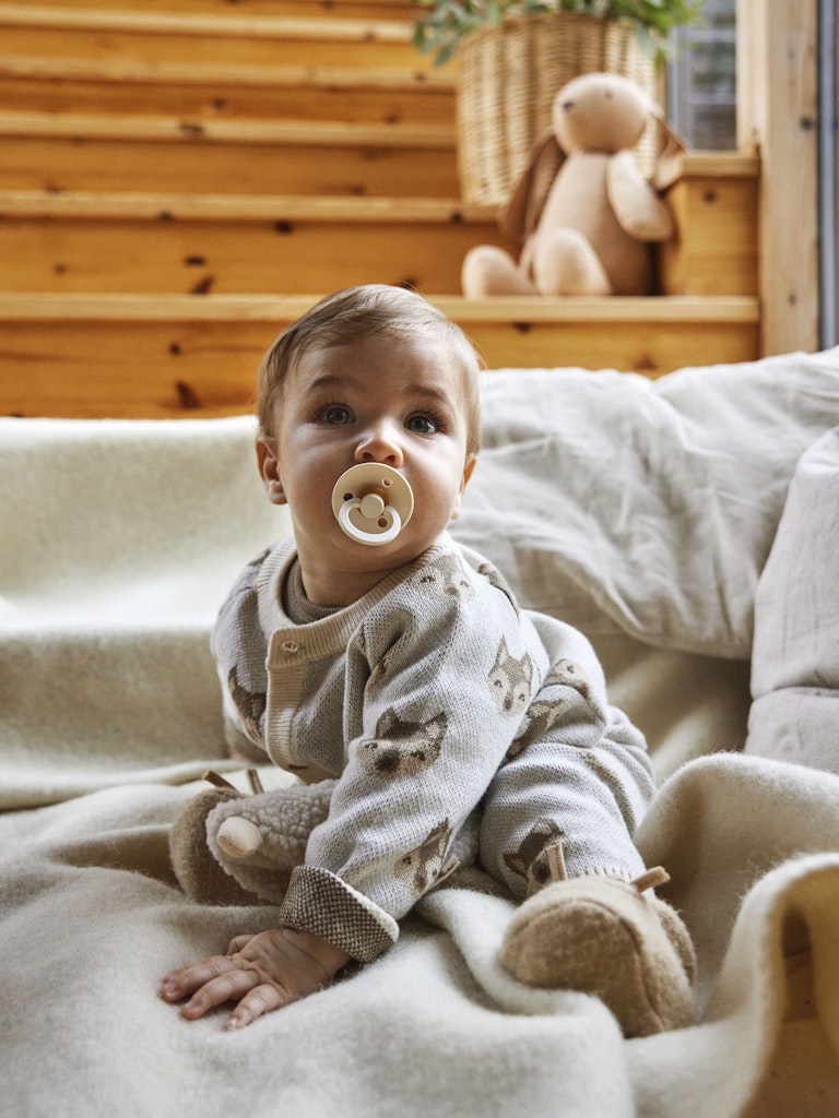 LIL' ATELIER / LULIO BABY STRIK BUKSER - RÆVEHOVEDE