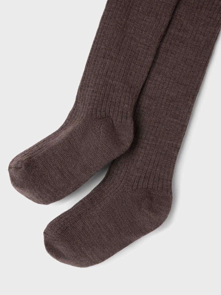 LIL' ATELIER / STRØMPEBUKSER I ULD - SEPIA TINT