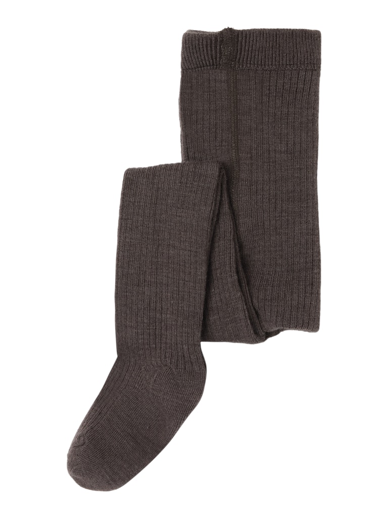 LIL' ATELIER / STRØMPEBUKSER I ULD - SEPIA TINT
