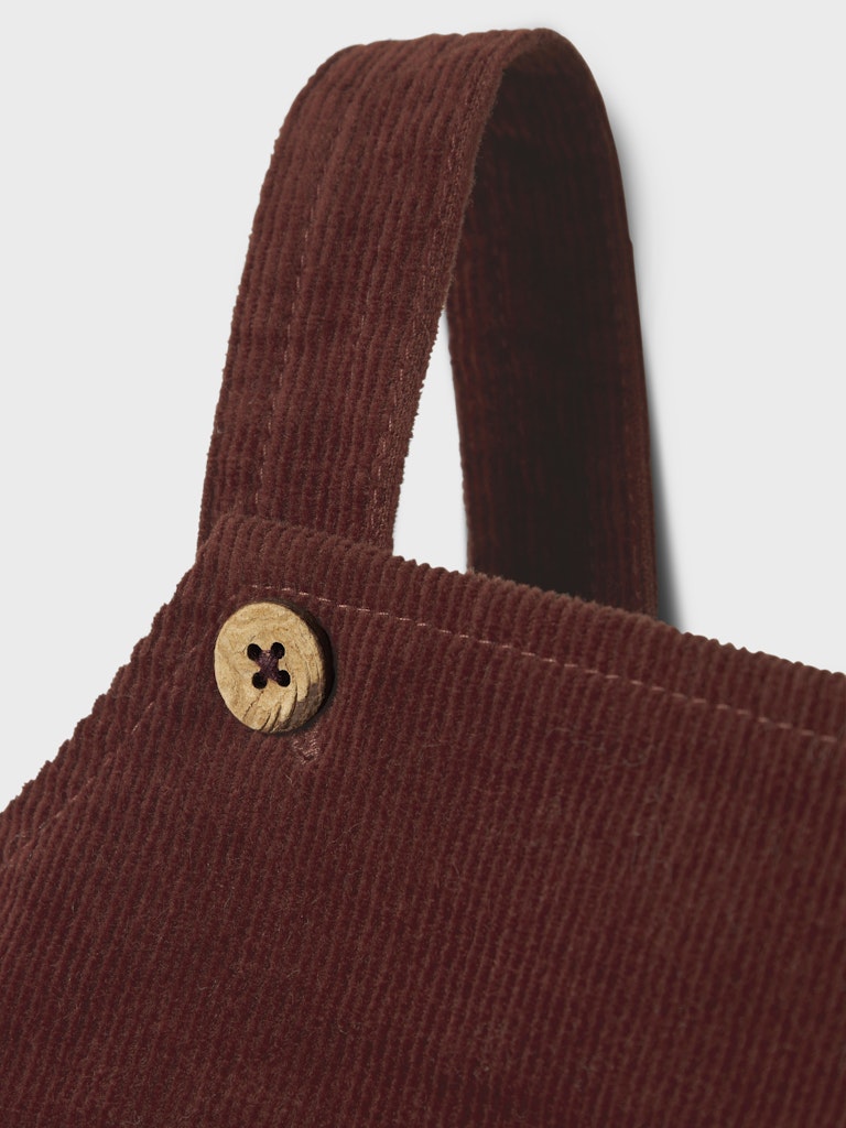 LIL' ATELIER / OBERT FLØJLSOVERALL BABY - HOT CHOCOLATE