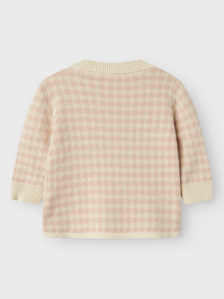 LIL' ATELIER / NADIE LS LØS STRIK BLUSE - CAMEO ROSE