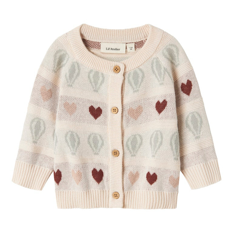 LIL' ATELIER / LAMAI CARDIGAN - PASTEL PARCHMENT