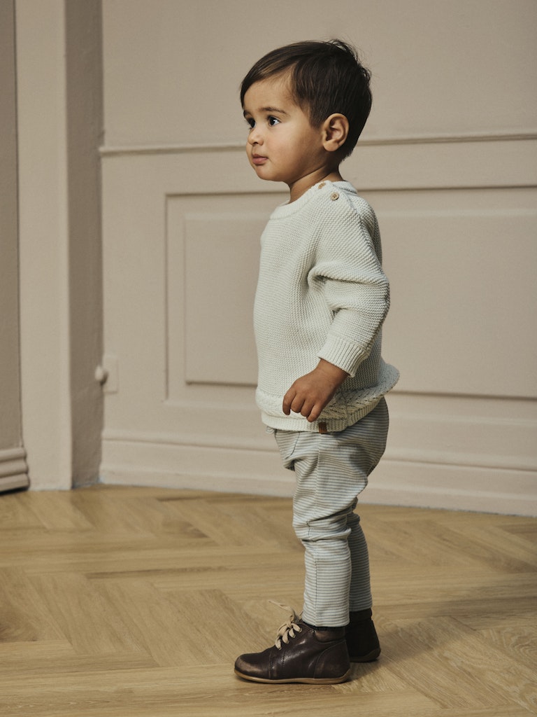 LIL' ATELIER / OHIO BABYBUKSER I ØKOLOGISK JERSEY - PIGEON